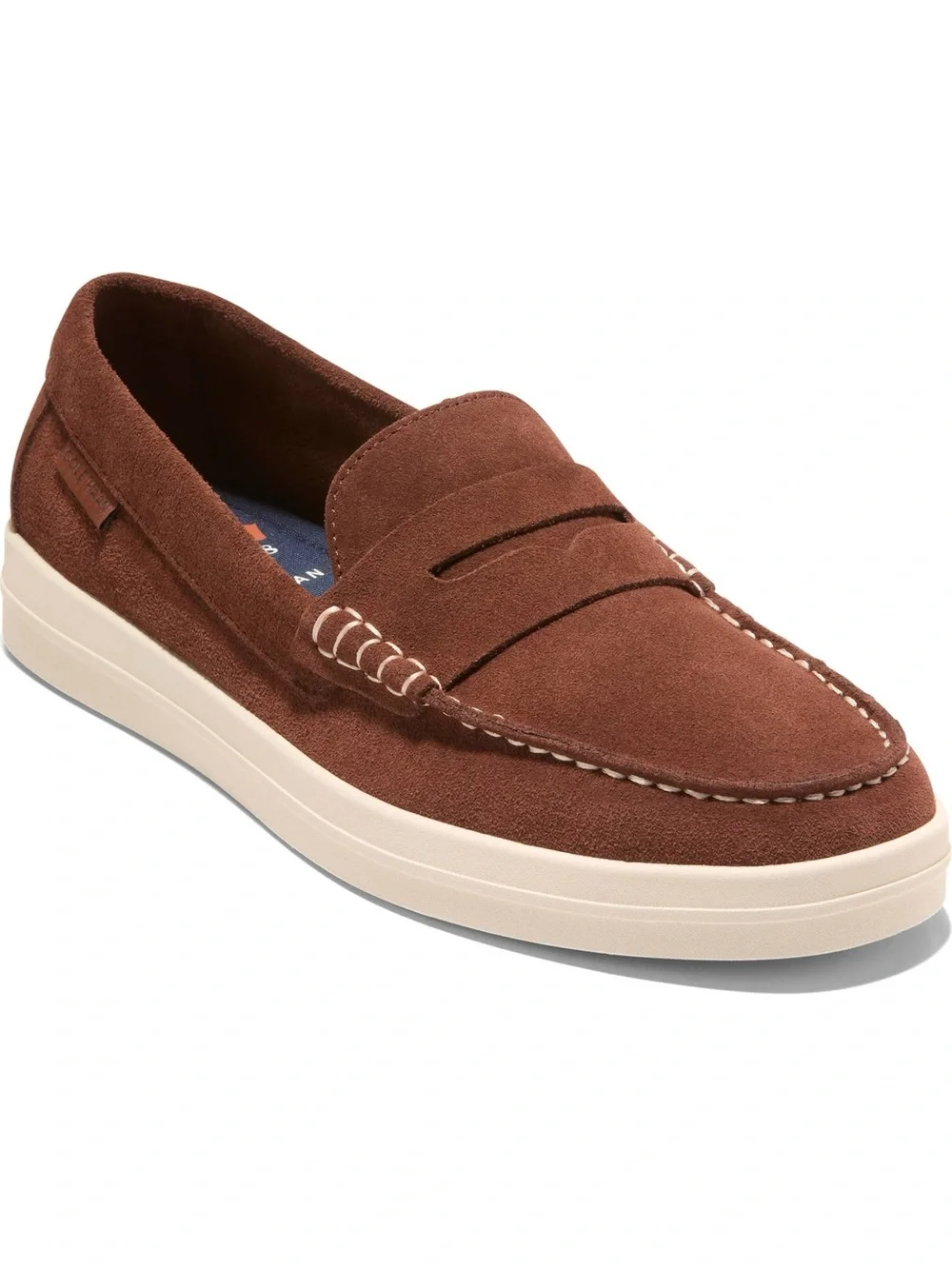 Cole Haan Grand Men’s 11.5 Nantucket Brown Leather Penny Loafer Sneaker Slip On